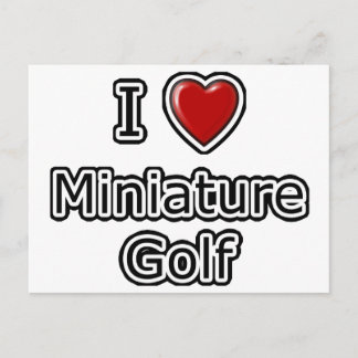 Carte Postale I Heart Miniature Golf