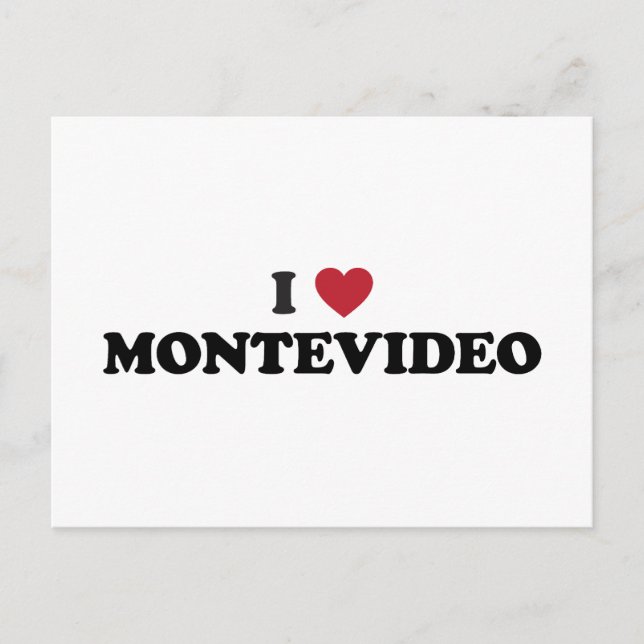 Carte Postale I Heart Montevideo Uruguay (Devant)