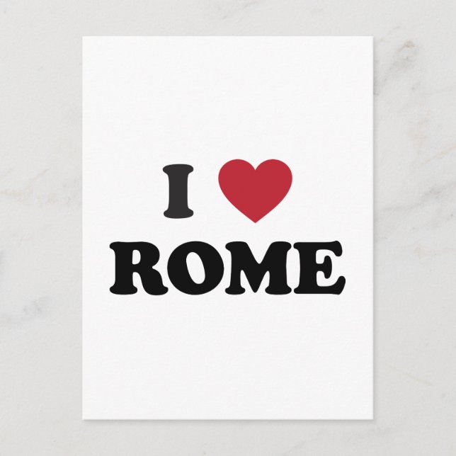 Carte Postale I Heart Rome Italie (Devant)