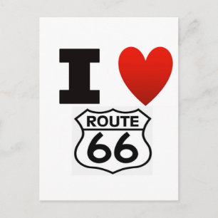 Carte Postale I Heart route 66