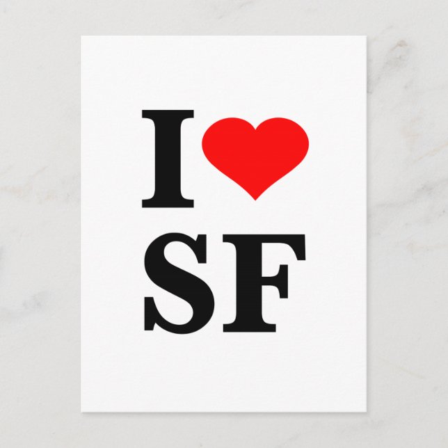 Carte Postale I Heart San Francisco (Devant)