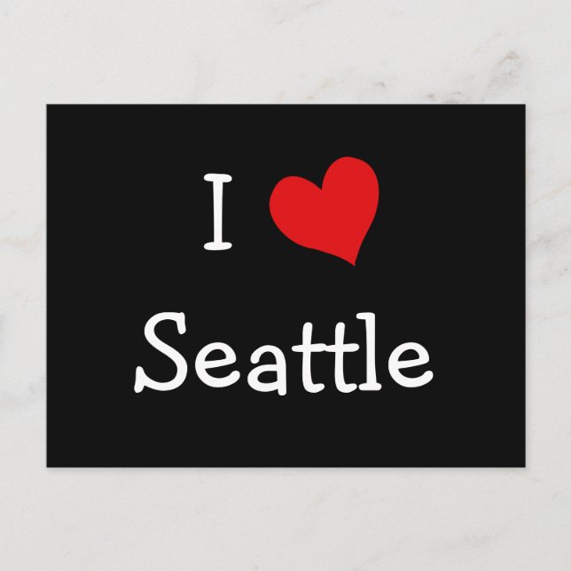 Carte Postale I Heart Seattle (Devant)