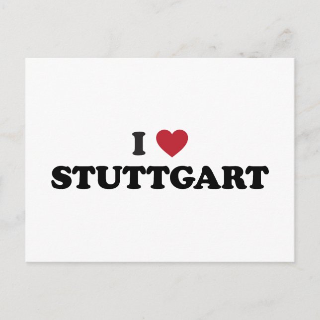 Carte Postale I Heart Stuttgart Germany (Devant)