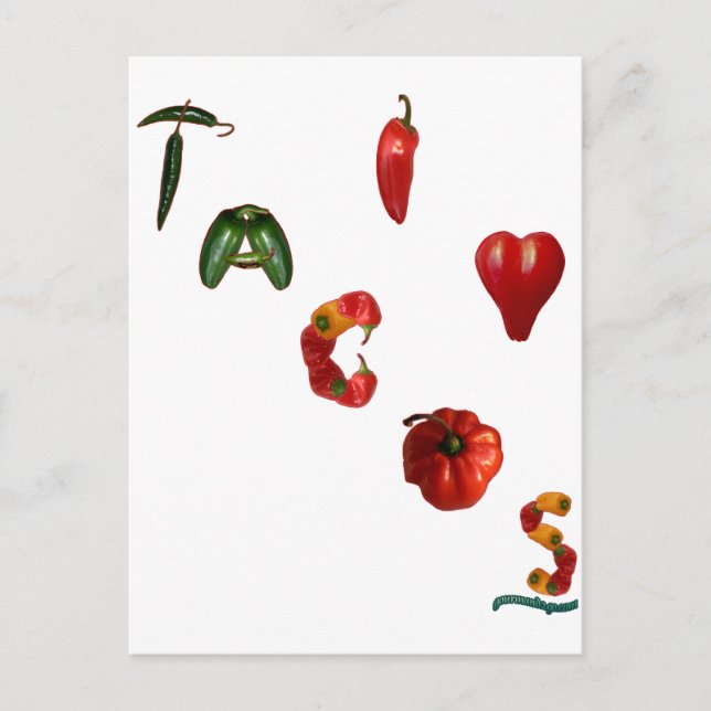 Carte Postale I Heart Tacos (Devant)
