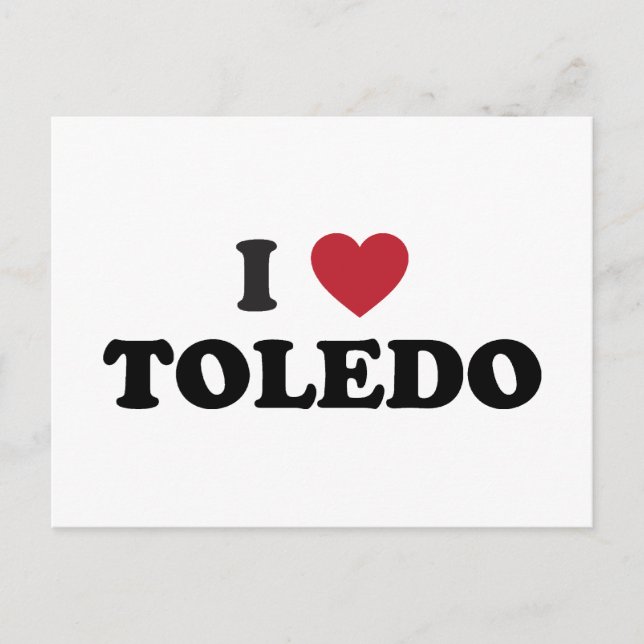 Carte Postale I Heart Toledo Ohio (Devant)
