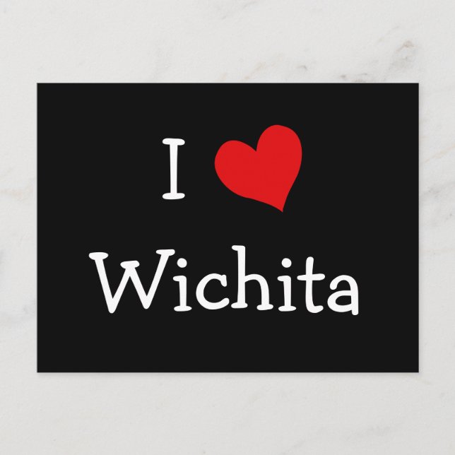 Carte Postale I Heart Wichita (Devant)