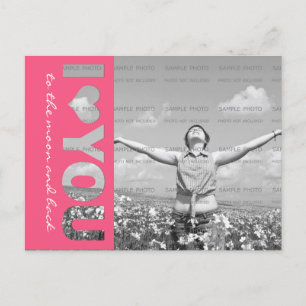 Carte Postale I Heart You Personalized Photo Modèle