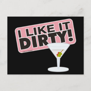 Carte Postale I Like it Dirty Postcards