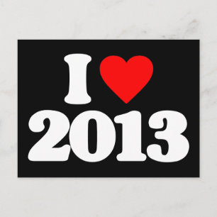 CARTE POSTALE I LOVE 2013