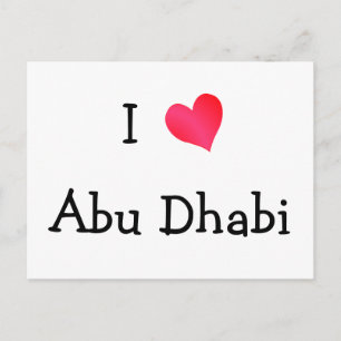 Carte Postale I Love Abu Dhabi