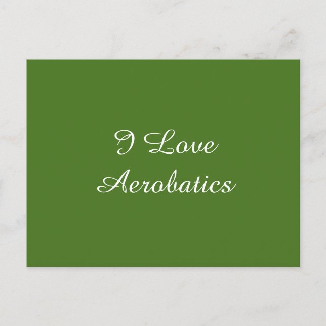 Carte Postale I Love Aerobatics (Devant)