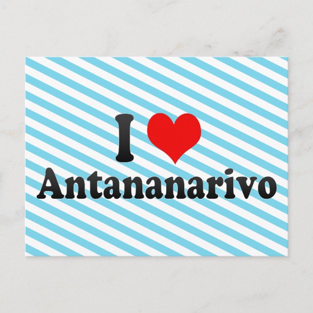 Carte Postale I Love Antananarivo, Madagascar (Devant)