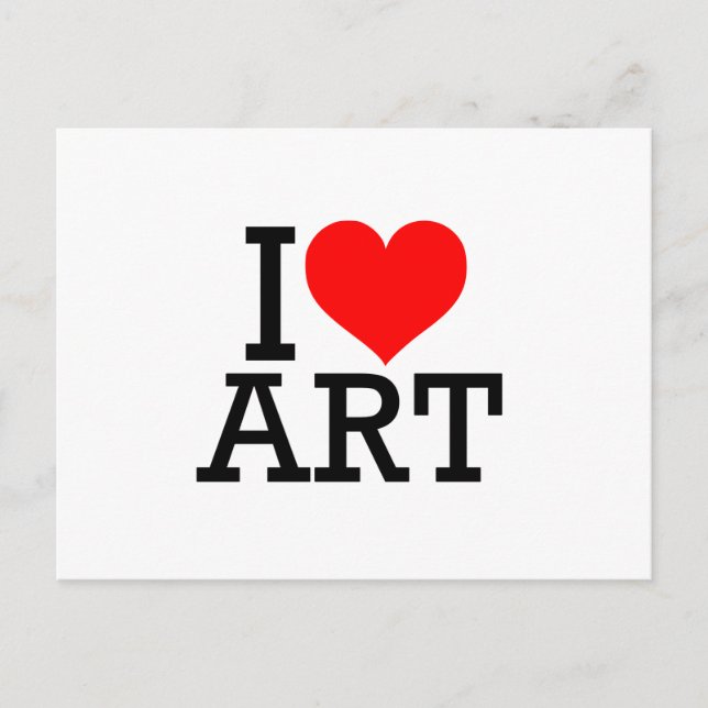 Carte postale I Love Art (Devant)