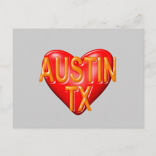 Carte Postale I Love Austin Texas