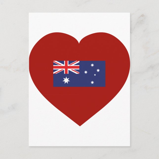 Carte Postale I Love Australia (Devant)