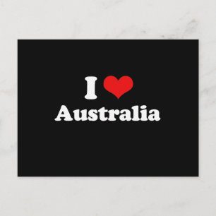 Carte Postale I Love Australia Tshirt
