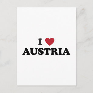 Carte Postale I Love Austria