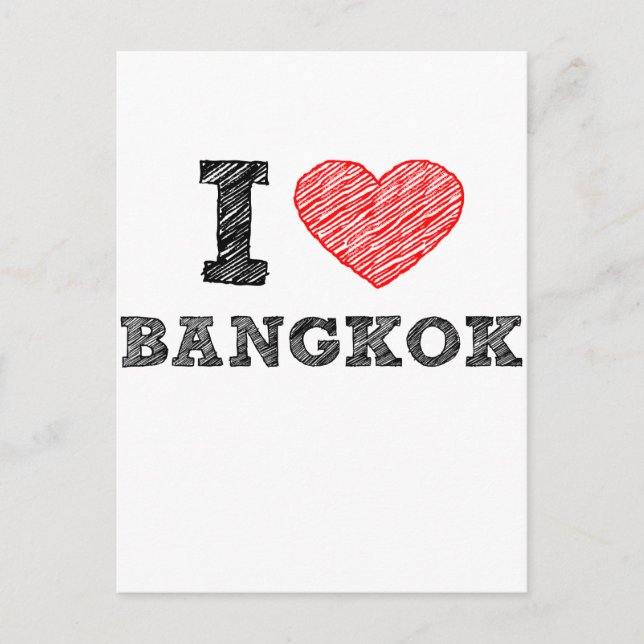 Carte Postale I Love Bangkok (Devant)