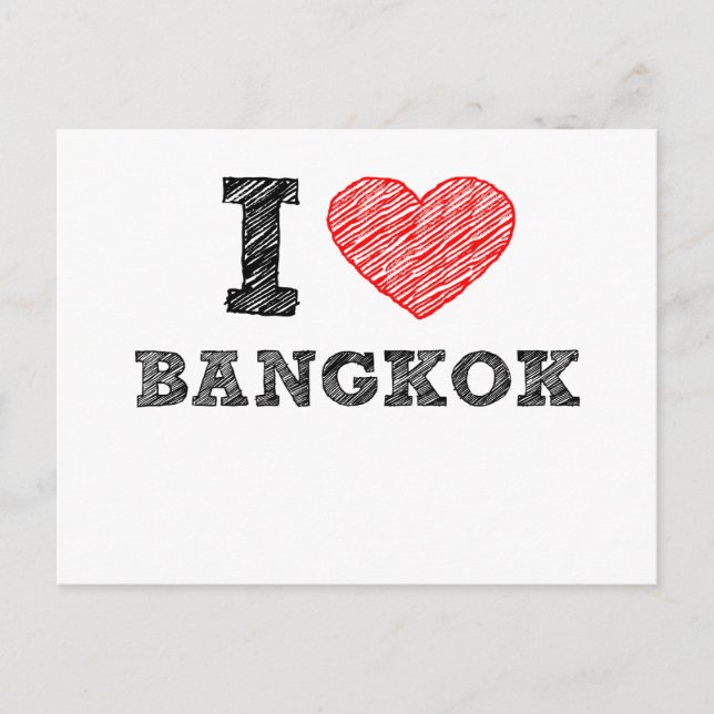 Carte Postale I Love Bangkok (Devant)