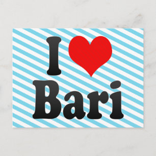 Carte Postale I Love Bari, Italie