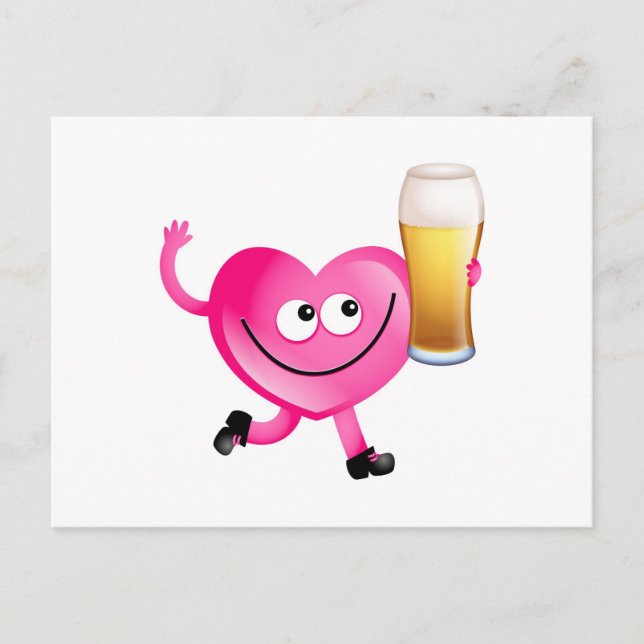 Carte Postale I Love Beer (Devant)