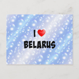 Carte Postale I Love Belarus