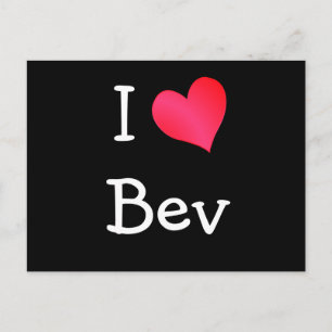Carte Postale I Love Bev