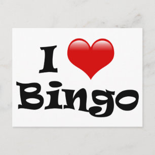 Carte Postale I Love Bingo