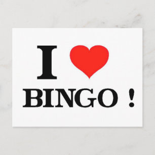 Carte Postale I Love Bingo