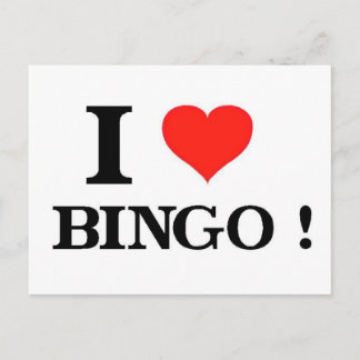 Carte Postale I Love Bingo