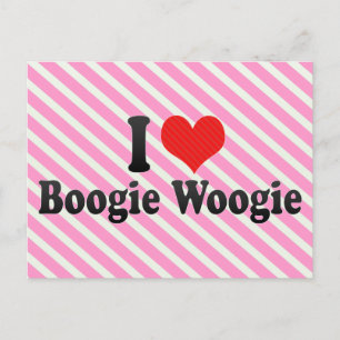 Carte Postale I Love Boogie Woogie