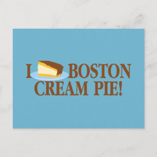 Carte Postale I Love Boston Cream Pie