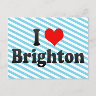 Carte Postale I Love Brighton, Royaume-Uni