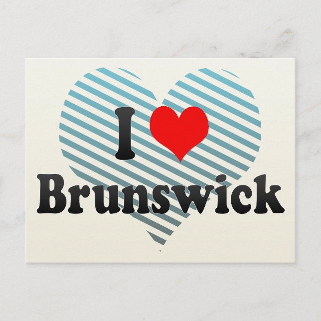 Carte Postale I Love Brunswick, États-Unis (Devant)