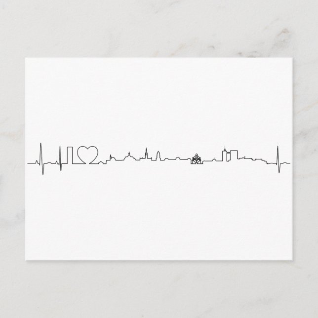 Carte Postale I love Brussels (ecg style) souvenir (Devant)