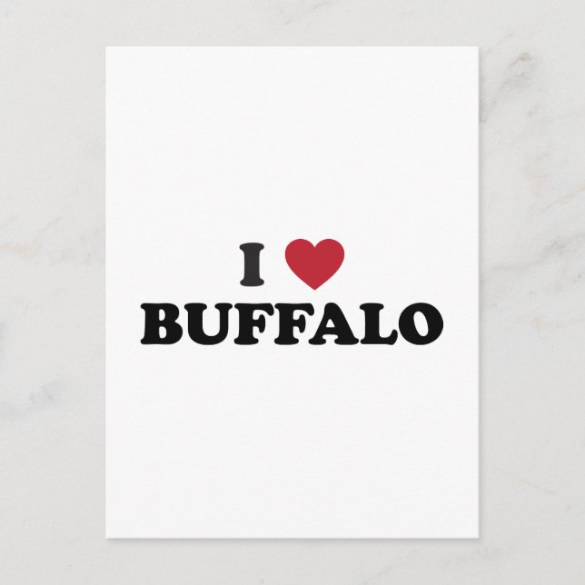 Carte Postale I Love Buffalo (Devant)
