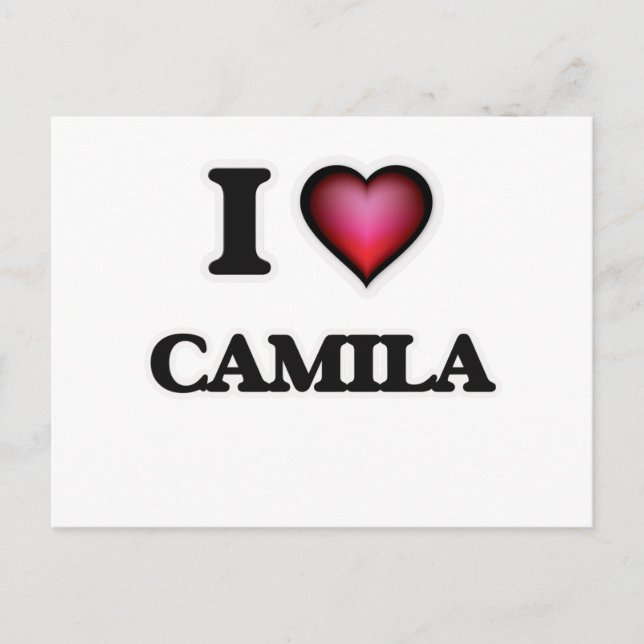 Carte Postale I Love Camila (Devant)