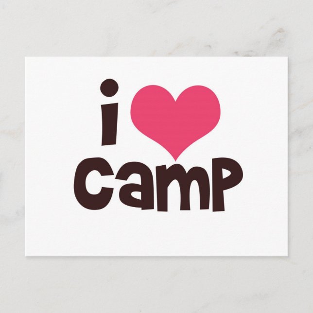 Carte postale I Love Camp (Devant)