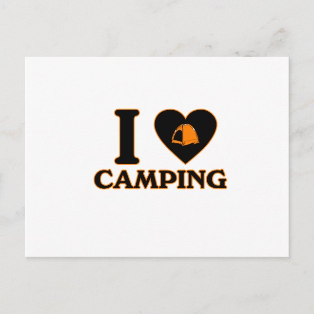 Carte Postale I Love Camping (Devant)