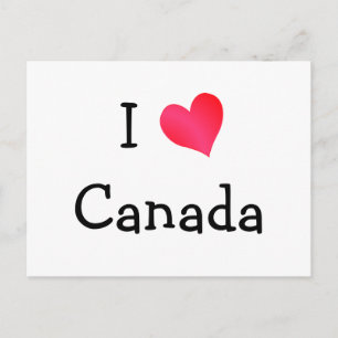 Carte Postale I Love Canada