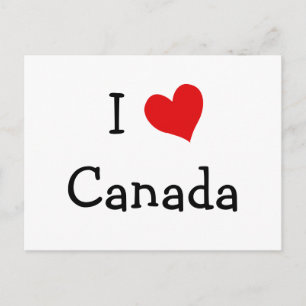 Carte Postale I Love Canada