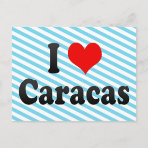 Carte Postale I Love Caracas, Venezuela