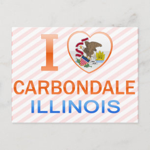 Carte Postale I Love Carbondale, IL