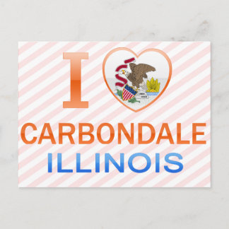 Carte Postale I Love Carbondale, IL