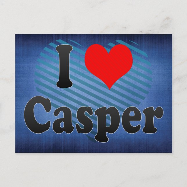 Carte Postale I Love Casper, États-Unis (Devant)
