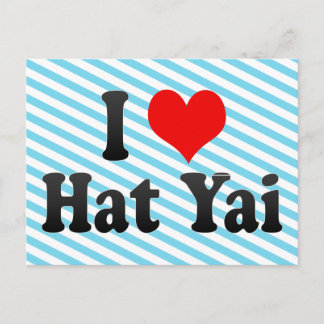 Carte Postale I Love Casquette Yai, Thaïlande