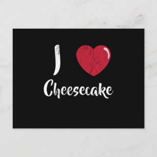 Carte Postale I Love Cheesecake Food Lover