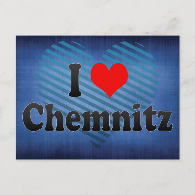 Carte Postale I Love Chemnitz, Allemagne (Devant)