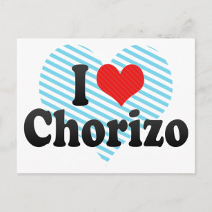 Carte Postale I Love Chorizo