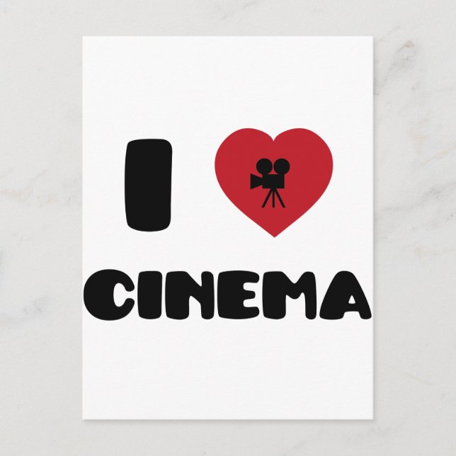 Carte Postale I Love Cinema (Devant)